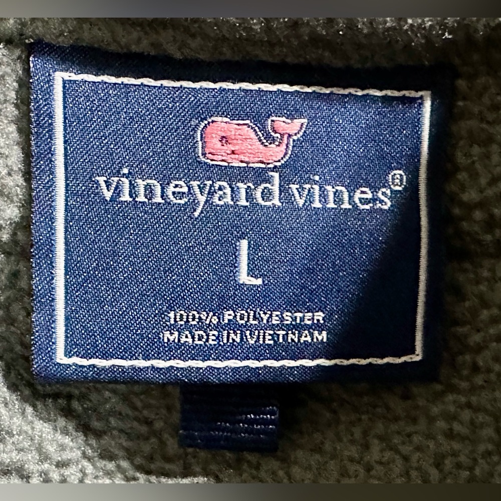 Vineyard Vines Pullover Jacket Size Large Gray Bl… - image 4